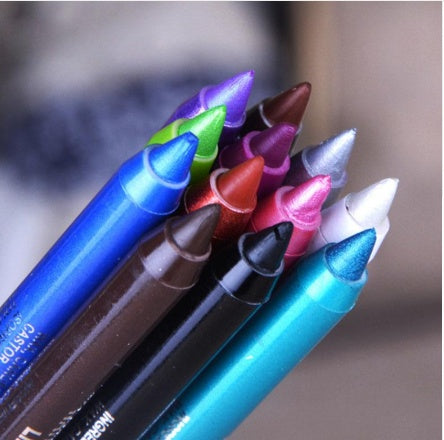 Wine Red Green Blue Purple Silver Eyeliner Eye And Eye Multi-use Eye Shadow Lipstick Eyebrow Pencil