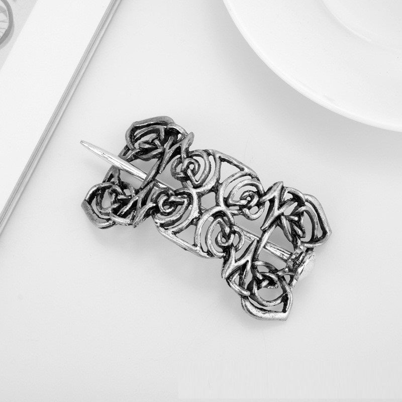 Vintage Viking Celtic Metal Dragon Hairpin