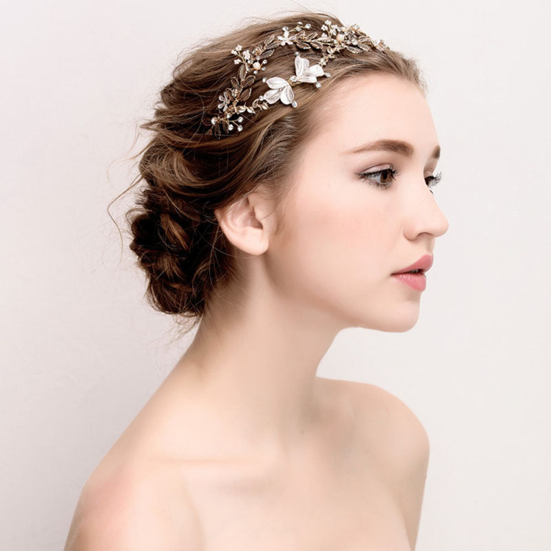 Vintage Gold Bridal Crown Hair Accessories