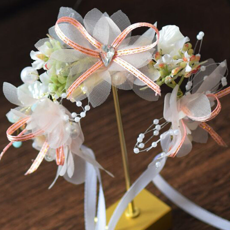 Yarn Silk Bride Hair Band
