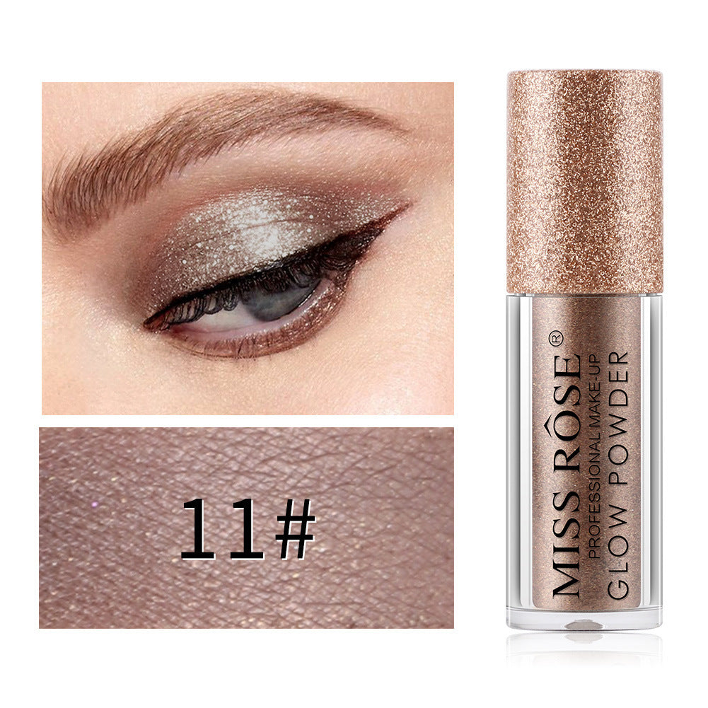 Waterproof Roller Eyeshadow Powder Monochrome Glitter Beads