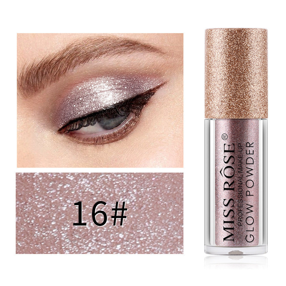 Waterproof Roller Eyeshadow Powder Monochrome Glitter Beads