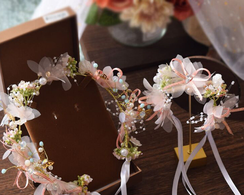 Yarn Silk Bride Hair Band